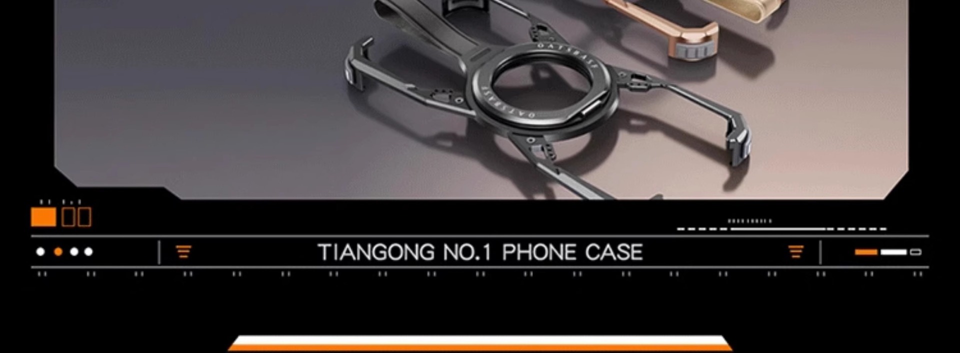 Ốp lưng iPhone 16 Pro Max gương chéo kim loại, giá đỡ 360 độ hút từ tính, chống sốc viền dày — Khung xoay 360 ° bằng kim loại Tiangong-1 màu sa mạc, Táo 16pro chi tiết 4
