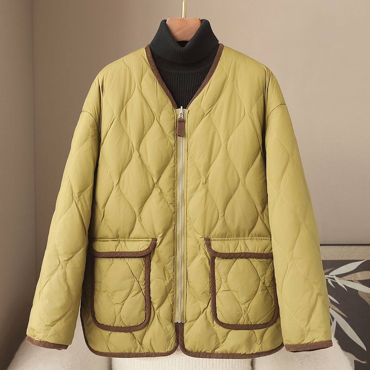 少量服饰2026春季新款两面穿摇粒绒保暖外套90白鸭绒轻薄羽绒服女