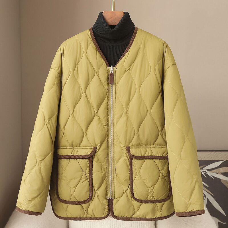 Small Quantity of Clothing 2026 Spring New Style Reversible Polar Fleece Warm Jacket 90 White Duck down Lightweight down Jacket for Women Small Quantity of Clothing 2026 Spring New Style Reversible Polar Fleece Warm Jacket 90 White Duck down Lightweight down Jacket for Women