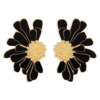 Retro metal earrings, suitable for import, European style, flowered