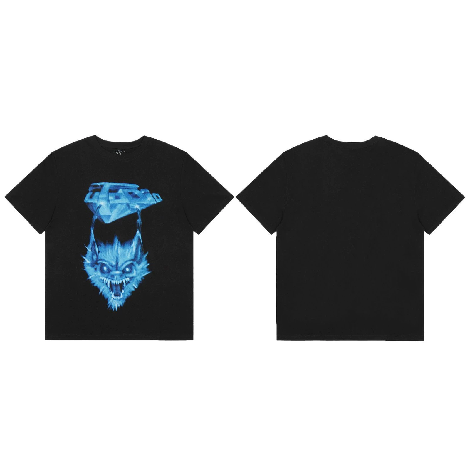 Travis Scott Cactus Jack рисунок на принте повседневная футболка с короткими рукавами свободная