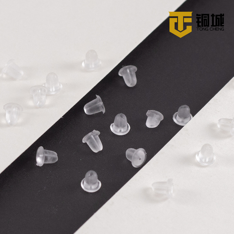 DIY Silicone Bullet Earplugs Transparent Large Ear Plugs Anti-Slip Jewelry Accessories Materials Plastic Ear Studs Ear Plugs