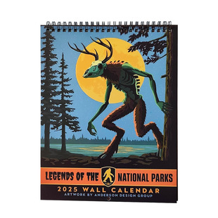 Cross-border New 2025 LEGENDS OF THE NATIONAL PAKRS NATIONAL PARK LEGEND CALENDAR