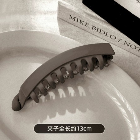 韩系哑光磨砂竖式发卡头发夹子小号香蕉夹发量少竖夹马尾发夹头饰|undefined