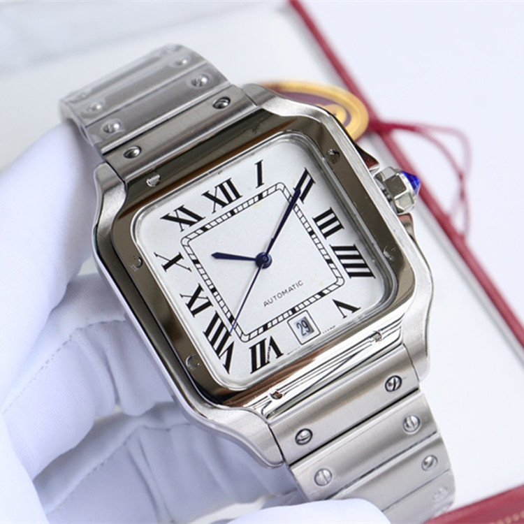 Sandusky Watch Dumont Rome Series Automatic Mechanical Watch Couples Fashion Blue Balloon Cross-border Wholesale Straight