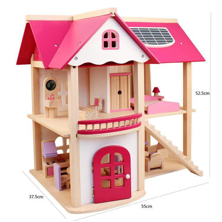 Casa de juego para niños mayores de 3 años 6 juguetes casa de muñecas pequeña princesa hembra Castillo chica Villa Casa regalo de cumpleaños