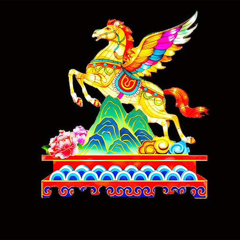 景区灯光造型装饰观景灯笼定制节日大型彩灯中式灯会女神花灯彩灯
