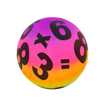 智高新款彩虹球加厚PVC 充气玩具皮球儿童运动拍拍球甩甩球热卖球