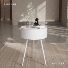当天速发阳台卧室出租房茶几小圆桌子客厅简易圆形小茶几沙发边几