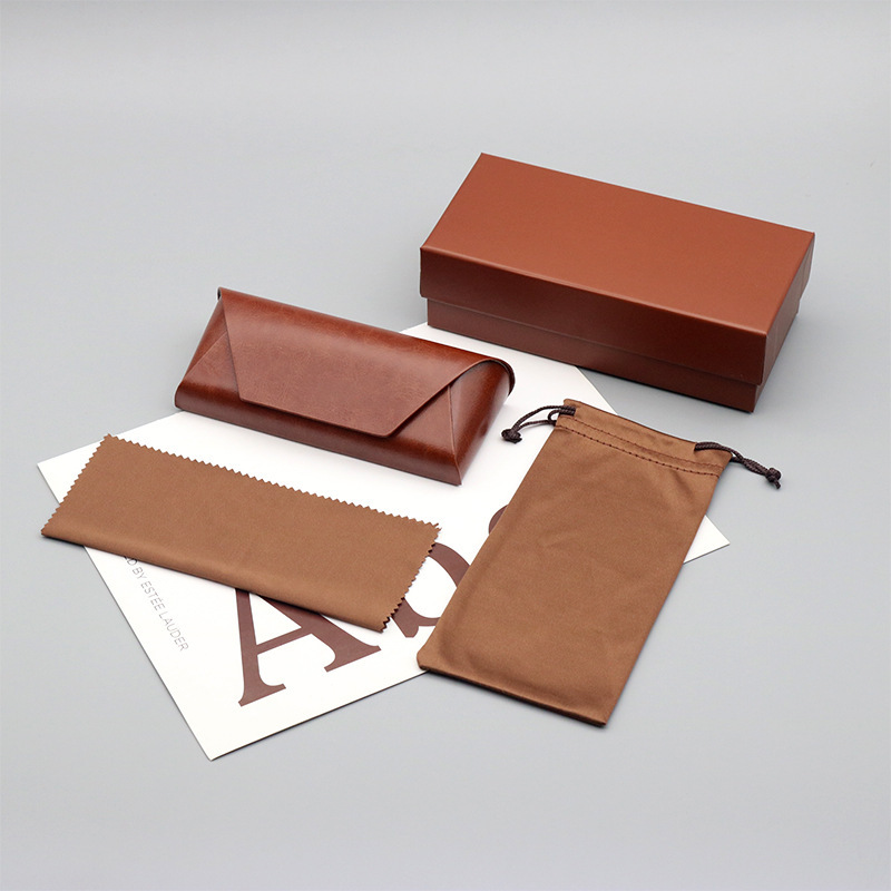 Vintage Handmade Eyeglass Case Set, Leather Storage Box for Prescription Glasses and Sunglasses, High-End Style, Wholesale Available Vintage Handmade Eyeglass Case Set, Leather Storage Box for Prescription Glasses and Sunglasses, High-End Style, Wholesale Available