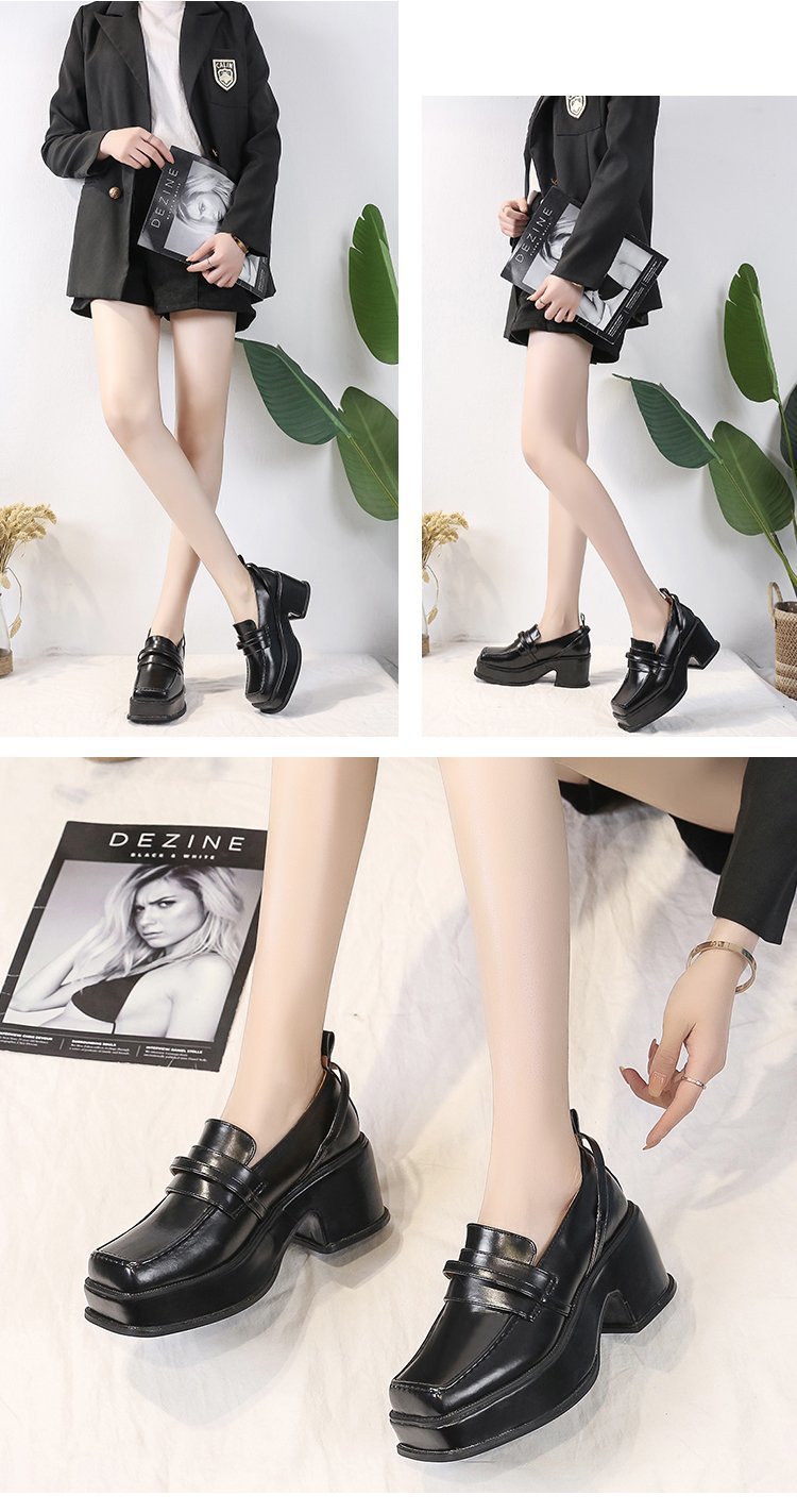 Chunky Heel Loafers