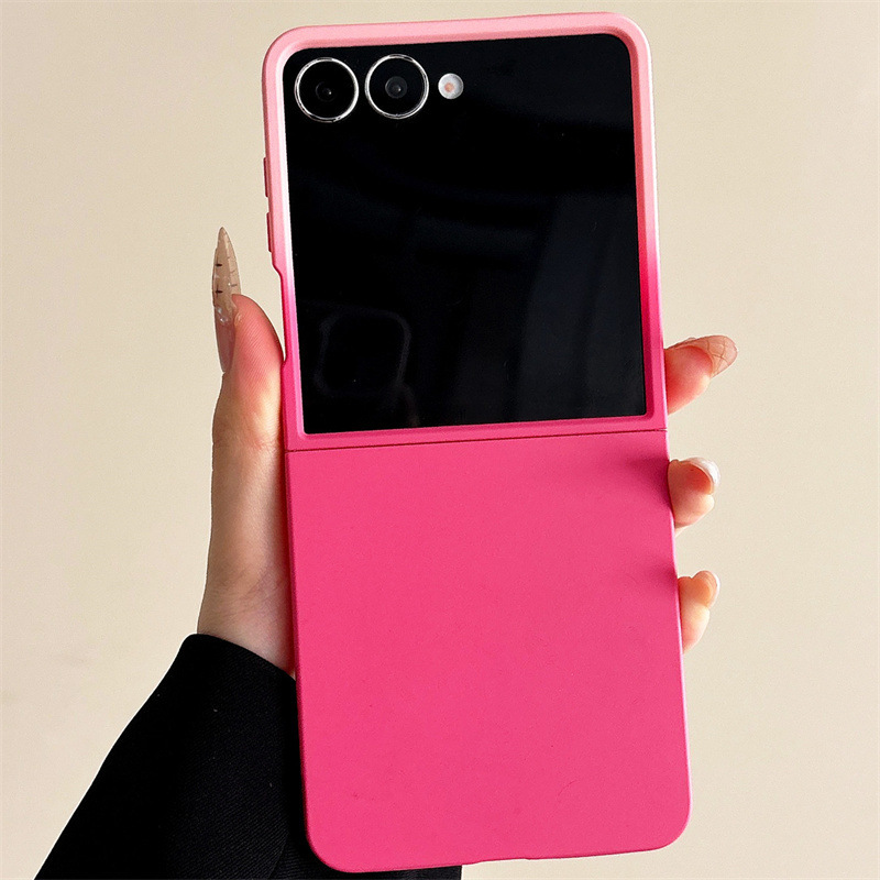 New PC gradient Samsung Zflip8 magnetic phone case suitable for Z FLIP7/6, skin-feel z3/z4, foreign trade Z5Z6