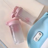 summer Bodybuilding Water cup girl student Yan value Women's team glass ins summer student Portable 500ml Milkshake Shaker