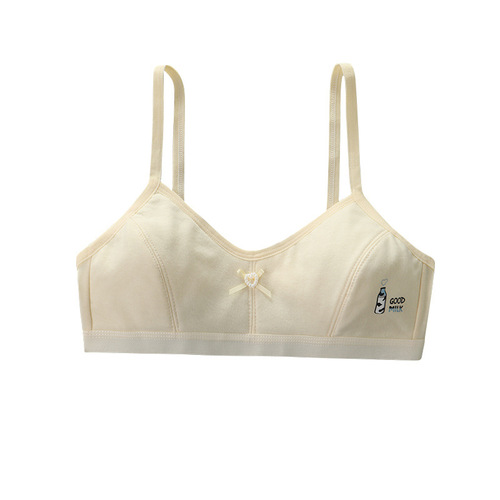 Girls' underwear development period primary school students 7-10-12-14 years old pure cotton tube top girl junior high school student underwear vest