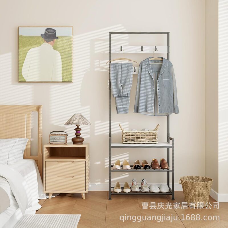 Coat Rack, Entryway Bench with Shoe Bench and Coat Rack, with 9 Detachable Hooks Tm Coat Rack, Entryway Bench with Shoe Bench and Coat Rack, with 9 Detachable Hooks Tm