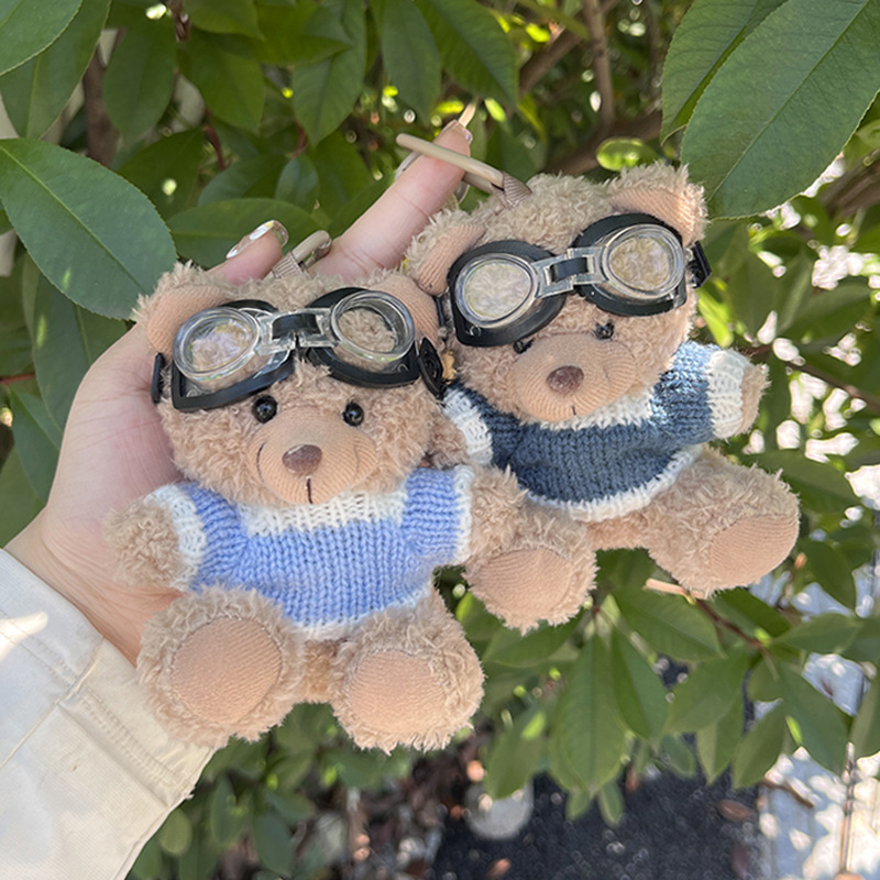 Llavero de felpa con forma de panda, colgante para bolso