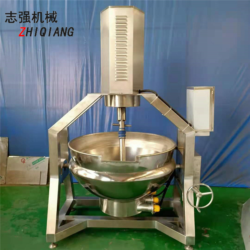 全自动行星月饼馅料搅拌炒锅 凉粉米豆腐熬制机志强电磁酱料炒锅