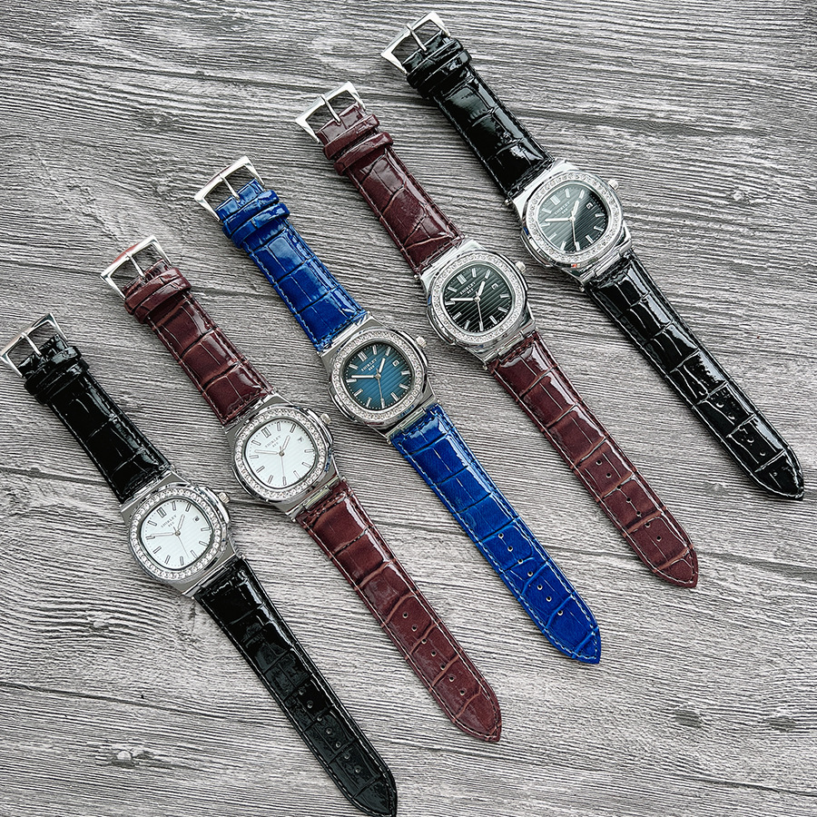 70g Weight Ordinary Glass Mirror Material Imitation Leather Strap Material Watch Classification Pointer Display Type Buckle Buckle Style Round Dial Shape Shopping Occasion Quartz Movement Geometric Pattern All Seasons Season Unisex Gender Glam, Fashion Style Glam Fashion Geometric Buckle Quartz Watch 1