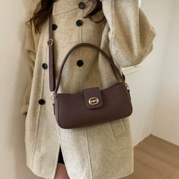 2025 New Fashion Retro Casual Casual Large Capacity Shoulder Messenger Bag Commuting Small Square Bag Handbag Bag Women