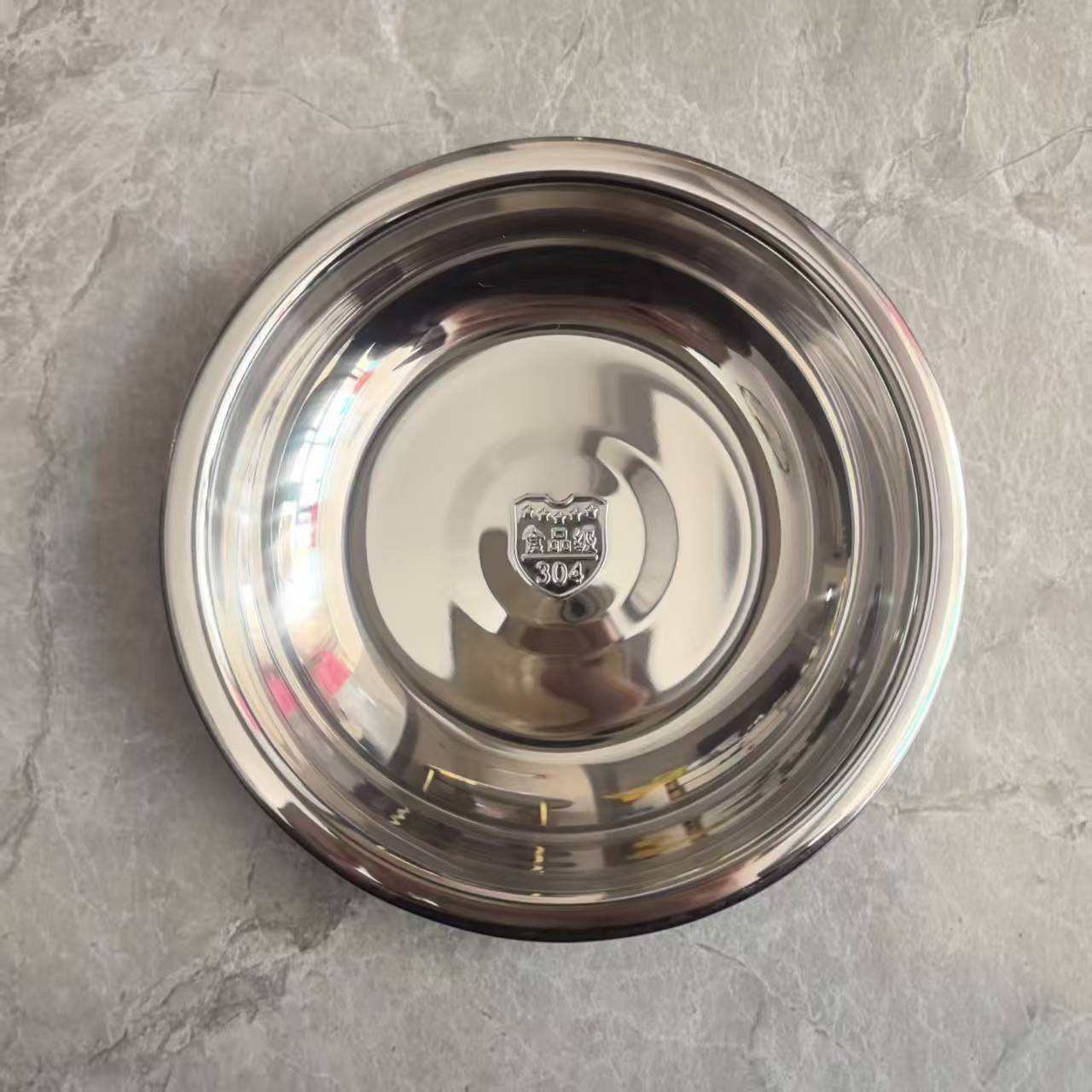 Plato para Comida de Mascotas de Acero Inoxidable