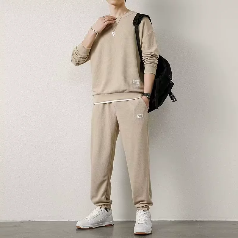 Мужской спортивный костюм на весну: oversize толстовка и джоггеры, досуг, размеры от M до 5XL