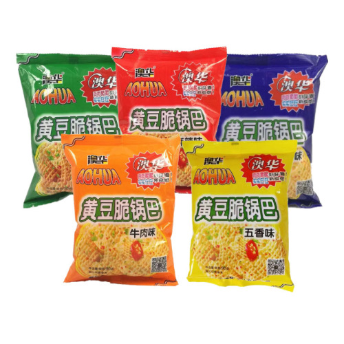 Australian-style soybean crisp snack, nostalgic childhood treat, puffed food, office trendy leisure snack, spicy flavor