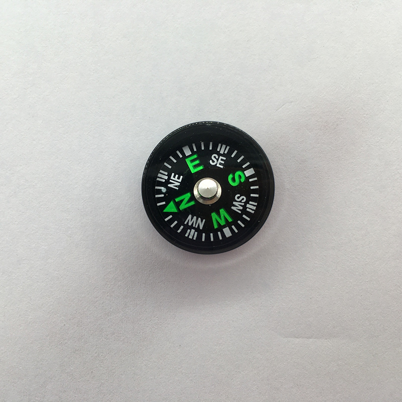 20mm Oil Filled Compass Outdoor Camping Sports Compass Mini Button Size 2