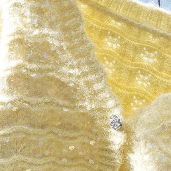 High-quality, chic, early spring sequin short sweater jacket for women, loose fit, new Japanese-style sweet outerwear, knitted cardigan High-quality, chic, early spring sequin short sweater jacket for women, loose fit, new Japanese-style sweet outerwear, knitted cardigan