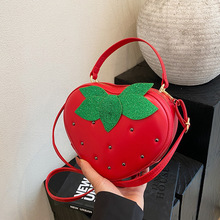 bags可爱草莓包夏天2025新款森系甜美少女洋气百搭手提斜挎水果包