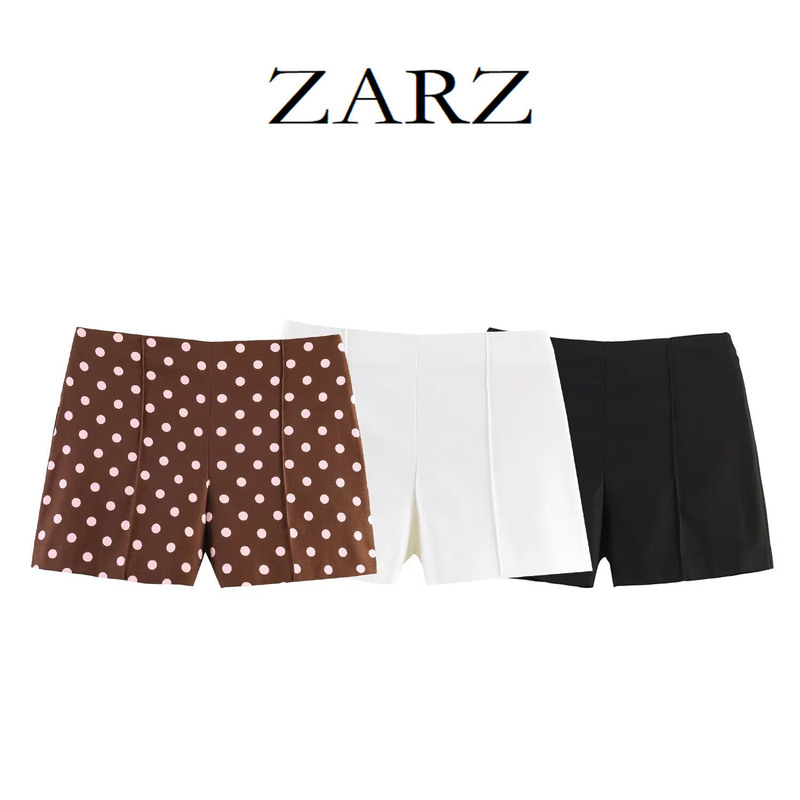 Zarz Self-Made European and American Style New Women's Fashion High-Waisted Bermuda Shorts 3046473