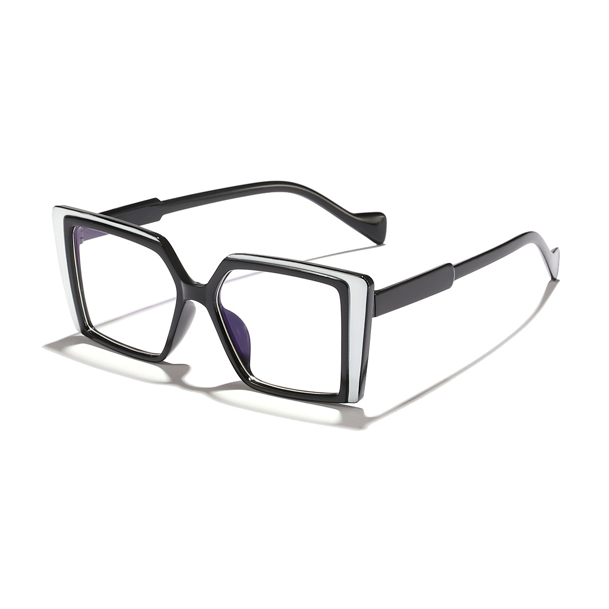 Nuevas gafas antiazules de color de contraste de personalidad europea y americana