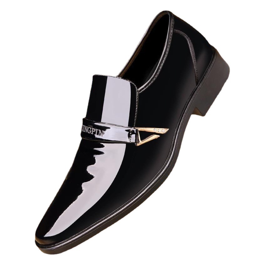 Zapatos de Cuero para Hombre de Estilo Coreano – Brillante y Casual
