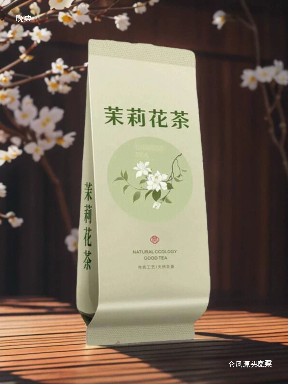 茶叶包装袋定 制长款子铝箔袋独立分装公版茉莉花茶通用小泡袋