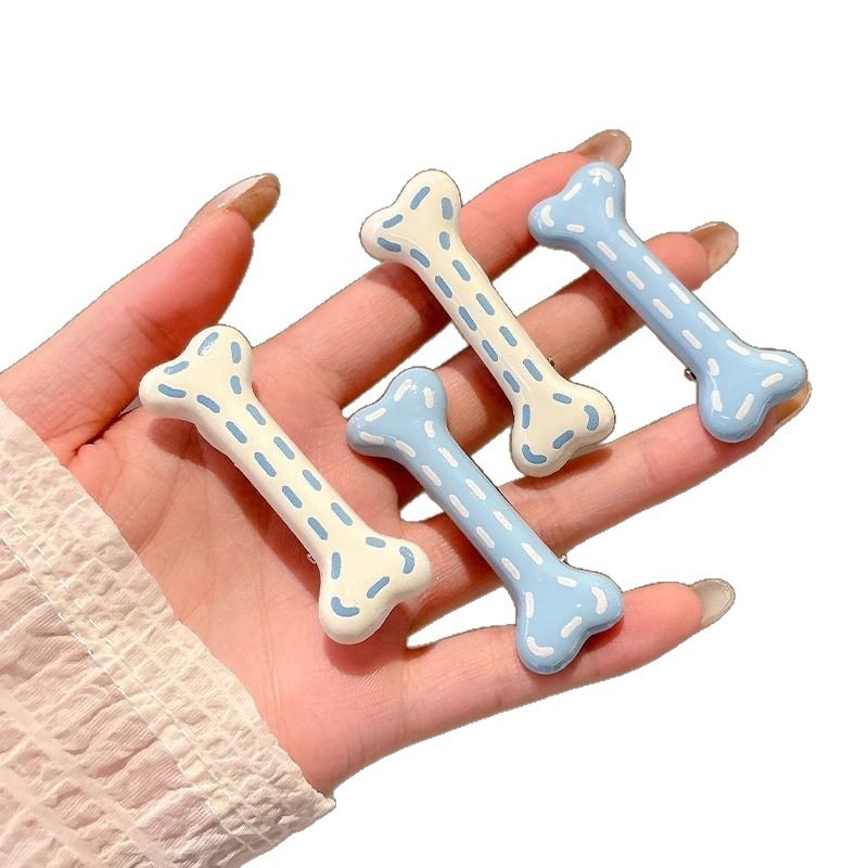 Coreano dulce dopamina hueso de color pequeño broche de pelo lateral universal broche de pelo roto lindo broche de moda mujer