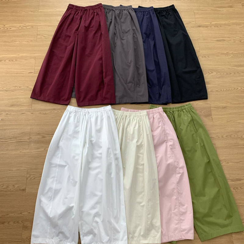26 Early Spring New Arrivals: a Pair of Pants with an Accentuating Design, C*S Casual Style, Barrel-Shaped Drawstring Elastic Waistband Long Pants