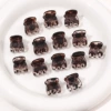 Gray glossy leopard print 1.5cm