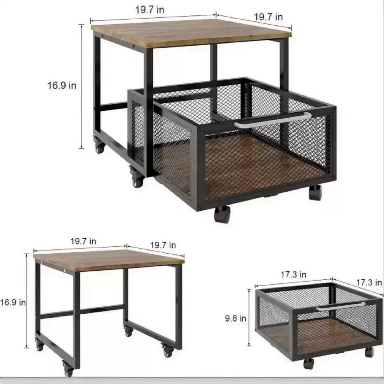 大厂直发冰柜冰箱置物架家用客厅冰箱垫高抽屉收纳篮储物架床头柜