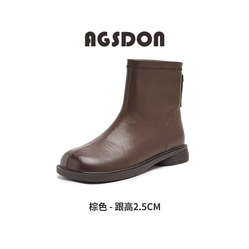 Botas cortas negras para mujeres 2026 nuevas botas delgadas retro de otoño estilo británico botas Martin botas de primavera y otoño botas simples image 6
