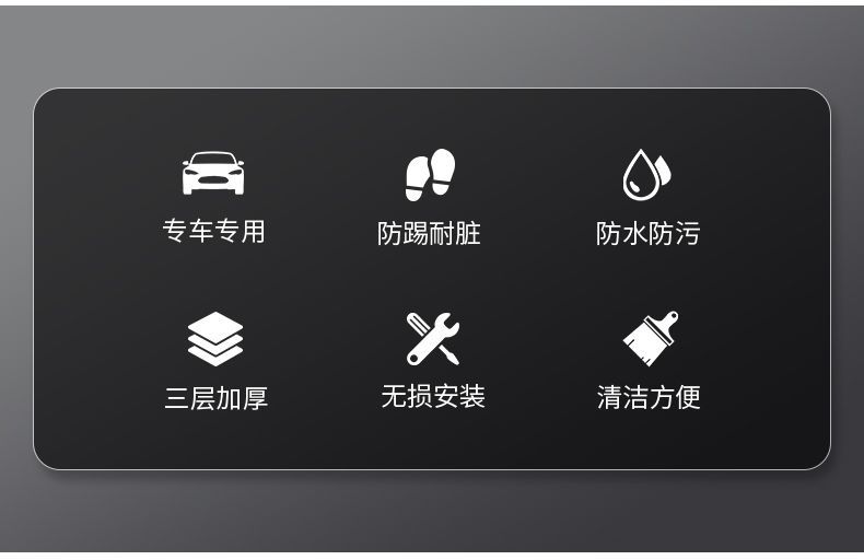 Suitable for Toyota Rav4 Rongfang Car Seat Anti-Kick Pad, Car Seat Back Protection, Rear Seat Modification and Decoration