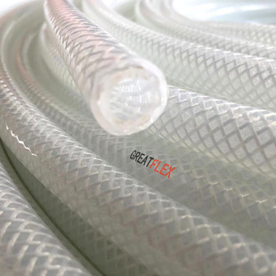 GREATFLEX food grade fiber woven silicone tube medical quick-loading transparent silicone hose self-operated BP20
