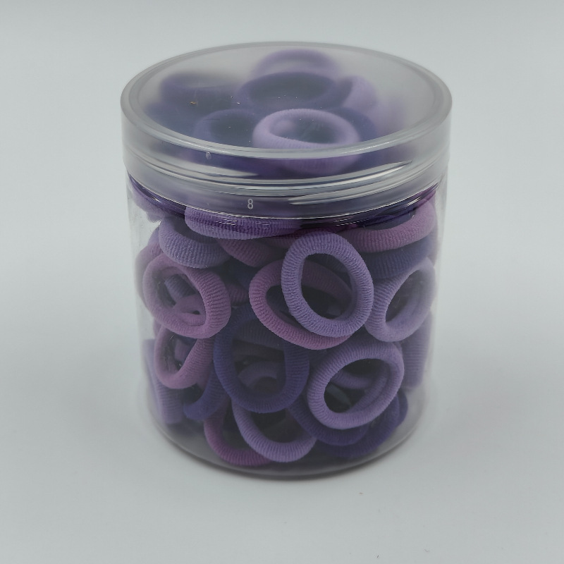 Fábrica directa enlatada de alta elasticidad no daña cabello de cabello de chicas anillo de toalla simple banda de goma cabello de cabello anillo de cabello de bebé