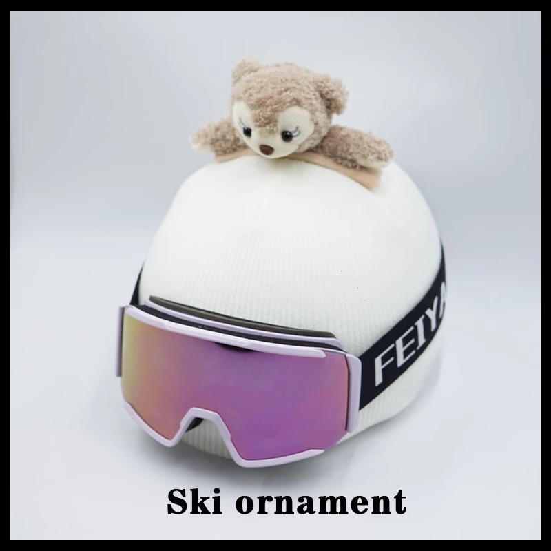 Helmet Cover Plush Cute Personality Snowboard Double Board Hat Cover
