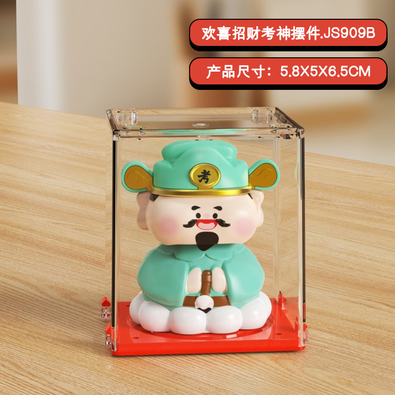 2 pulgadas energía solar mini gatos de fortuna mini mini mini oficina de escritorio suministros de automóviles decoración