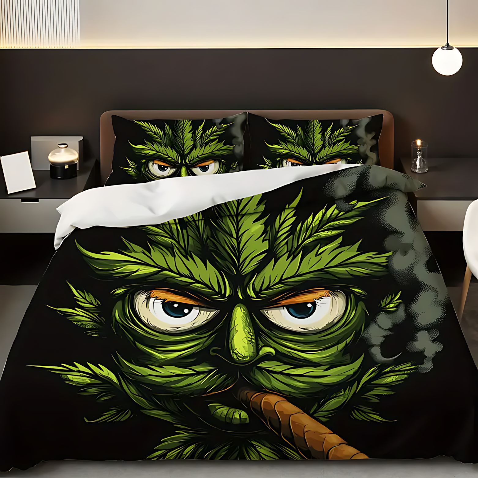 TEMU / JIT diseño de arte abstracto impresión digital 3D abrasión edredón conjunto de ropa de cama comercio exterior exclusivo