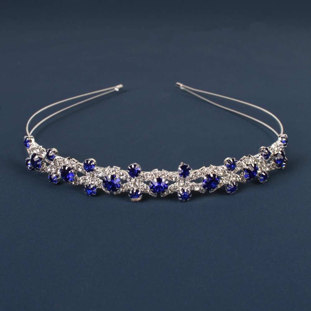 Comercio exterior transfronterizo coreano nupcial forma simple foto tocado perla rhinestone dulce diadema de diamante japonés y coreano diadema