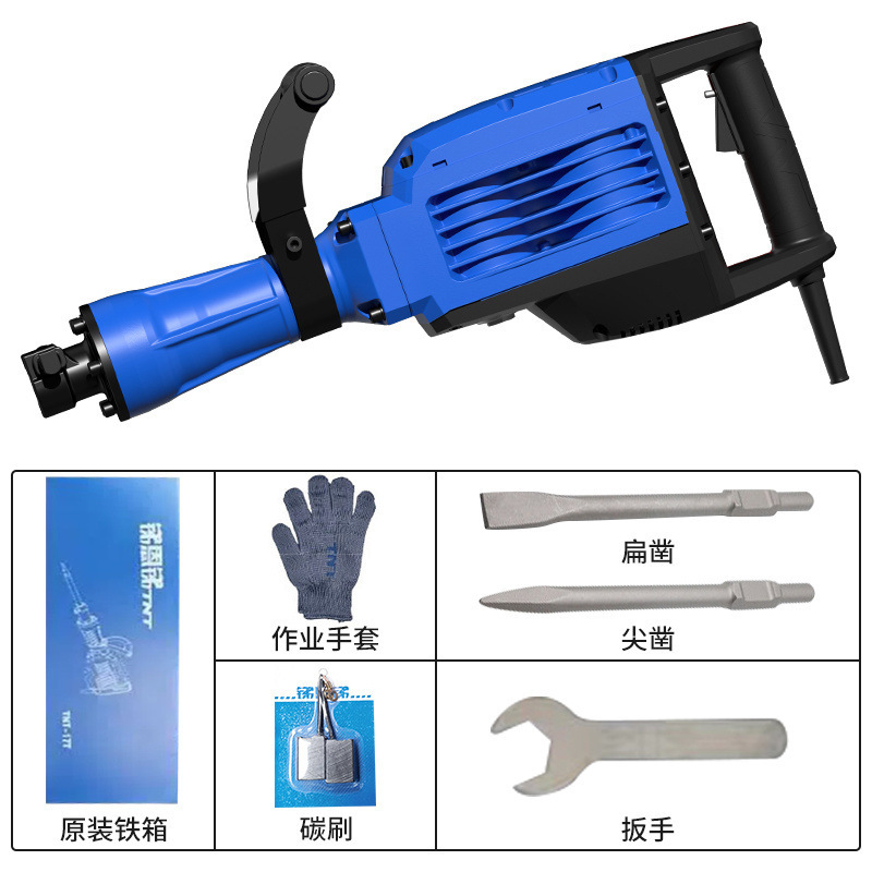 Antimonio En Antimonio TNT13T15T16T Pico eléctrico Martillo eléctrico Alta potencia Ingeniería de carreteras de hormigón de grado industrial pesado Demolición de muros