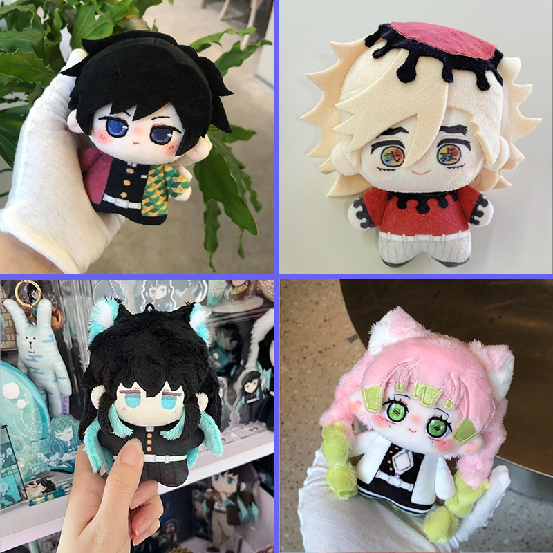 In-Stock Demon Slayer: Kimetsu No Yaiba Kanroji Mitsuri, Butterfly Shinobu, Tsugikuni Yoriichi, Tokito Muichiro 10cm Plush Dolls