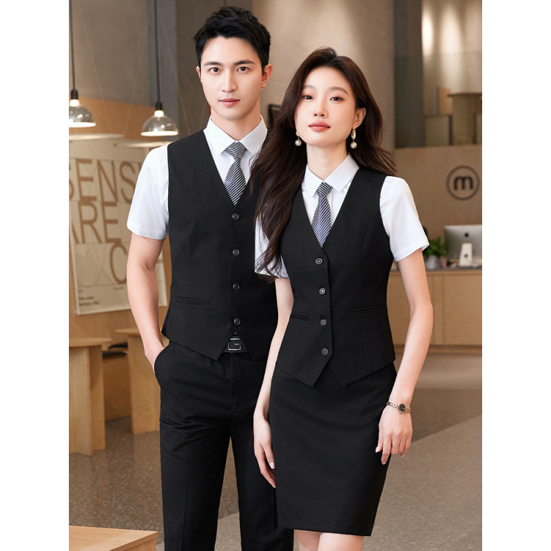 Men's and Women's Same Style Business Vest Suit 2025 New Formal Occasion Business Work Clothing Formal Work Clothes Vest