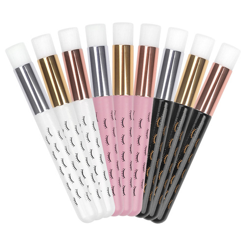 Wholesale Cleansing Blackheads and Acne Nose Brush Soft Makeup Cleansing Mousse Eyelash Printing Nose Brush
