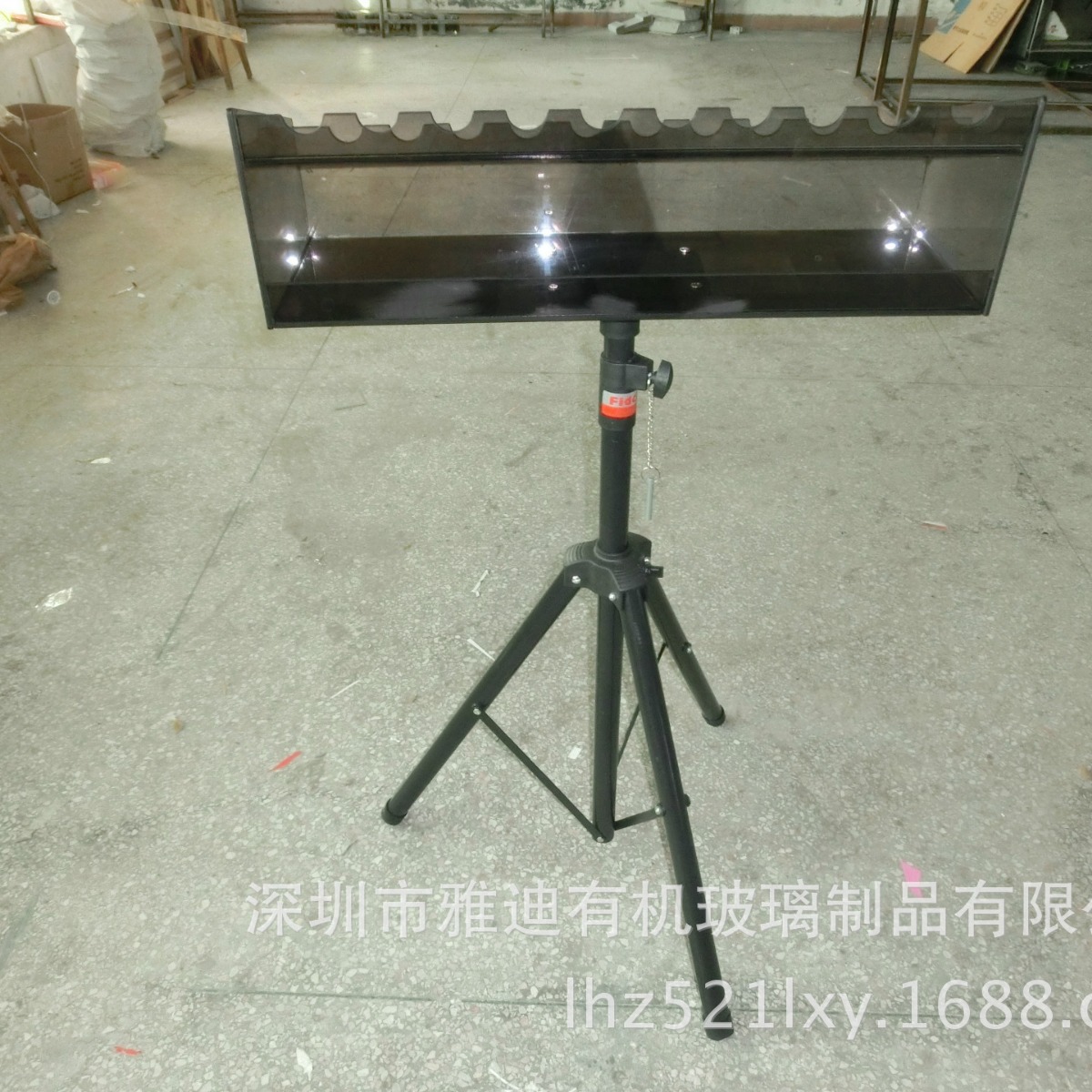 深圳雅迪有机玻璃制品，压克力麦克风陈列架，有机玻璃展柜，